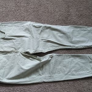 Loft cropped embroidered jeans size 14